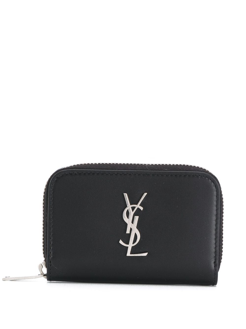 SAINT LAURENT Men's Black Leather Wallet - FW23 Collection