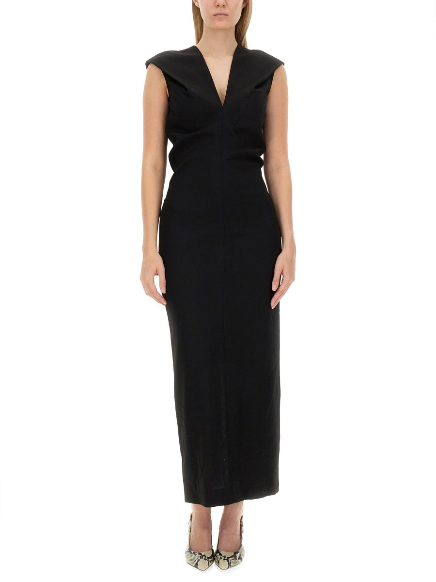 KHAITE Elegant Wool Blend Dress - Size 2