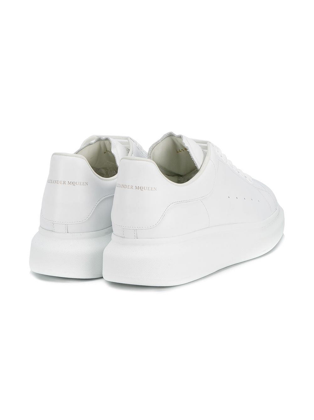 ALEXANDER MCQUEEN Men's White Oversized Lace-Up Sneakers for FW23