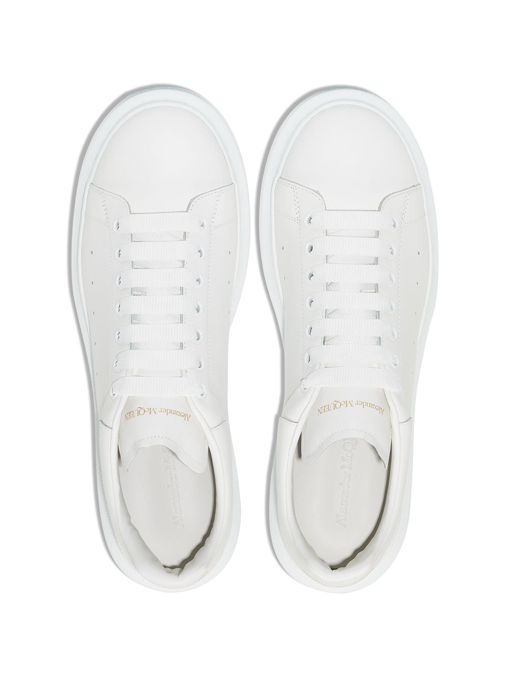 ALEXANDER MCQUEEN Men's White Oversized Lace-Up Sneakers for FW23