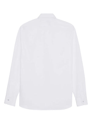 SAINT LAURENT Men's White Yves Collar Shirt