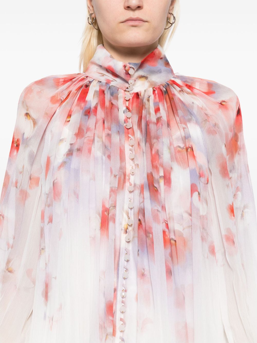 ZIMMERMANN Floral Printed Mini Blouse