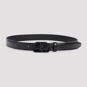 BALENCIAGA Sleek Mini Leather Belt 1-inch