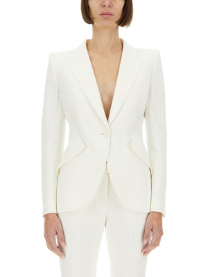 ALEXANDER MCQUEEN Tailored Women’s Jacket with Peaked Lapels