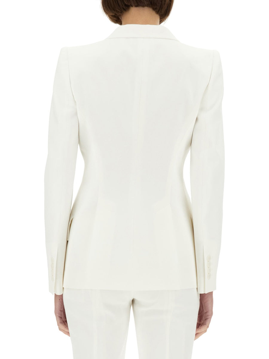 ALEXANDER MCQUEEN Tailored Women’s Jacket with Peaked Lapels