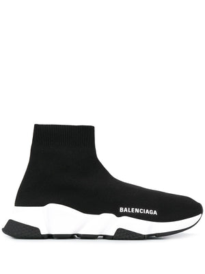 BALENCIAGA Black Almond Toe Speed Sneaker for Women - SS24 Collection