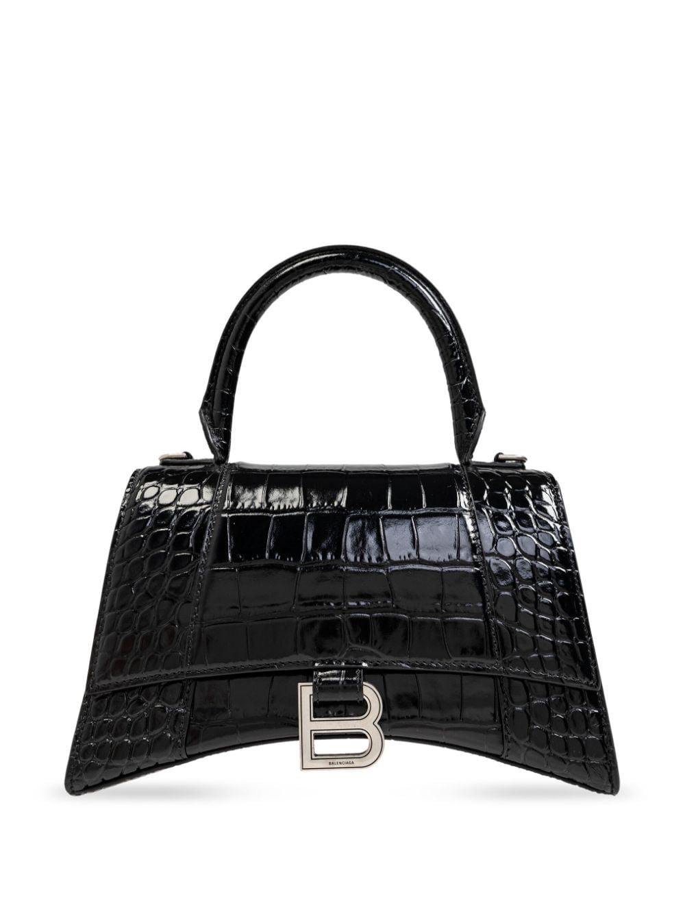 BALENCIAGA Mini Hourglass Leather Handbag