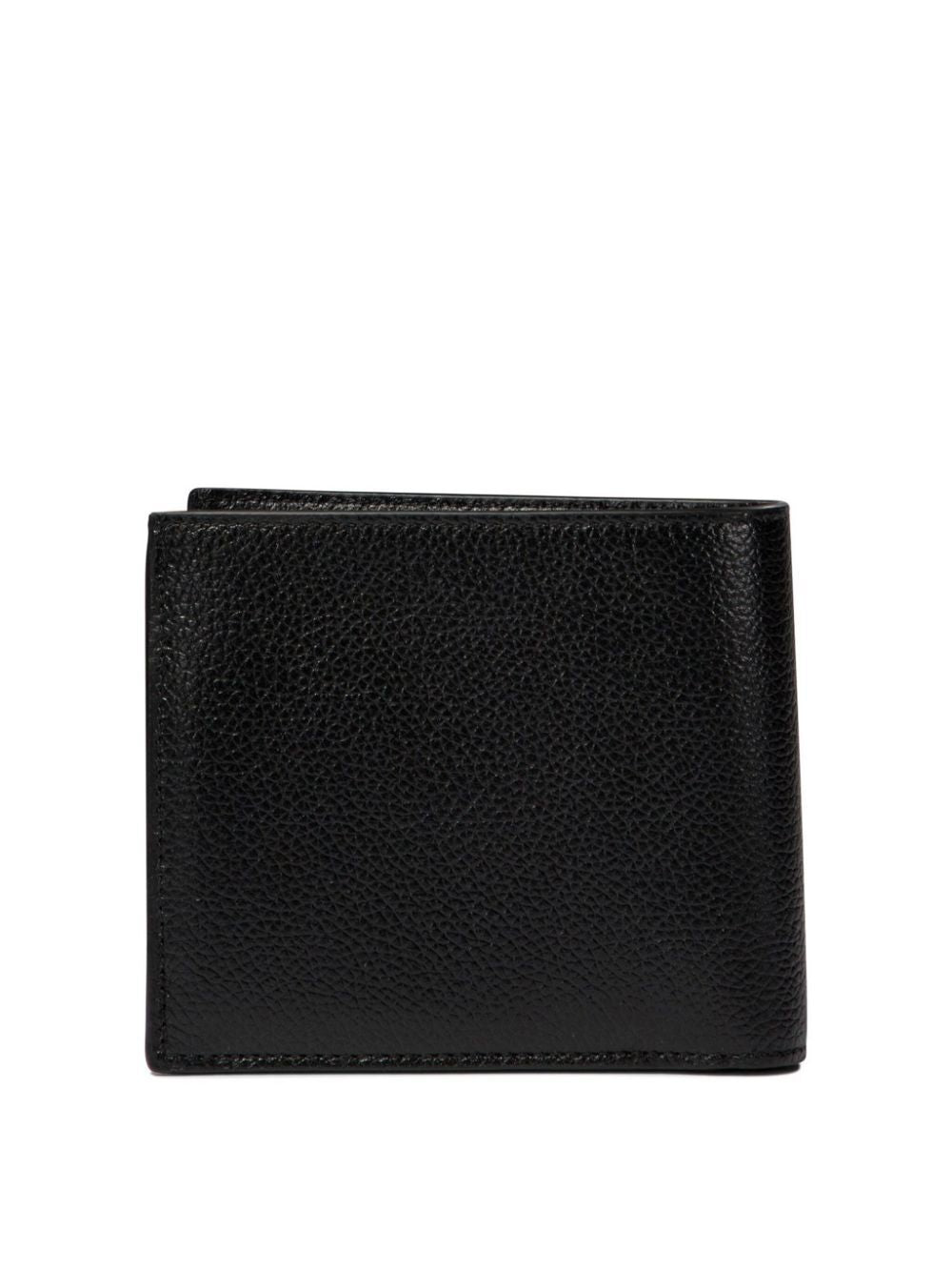 BALENCIAGA Luxury Grained Leather Bi-fold Wallet with Logo Emblem