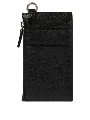 BALENCIAGA Elite Mini Card Holder with Key Strap - 13x7.5 cm