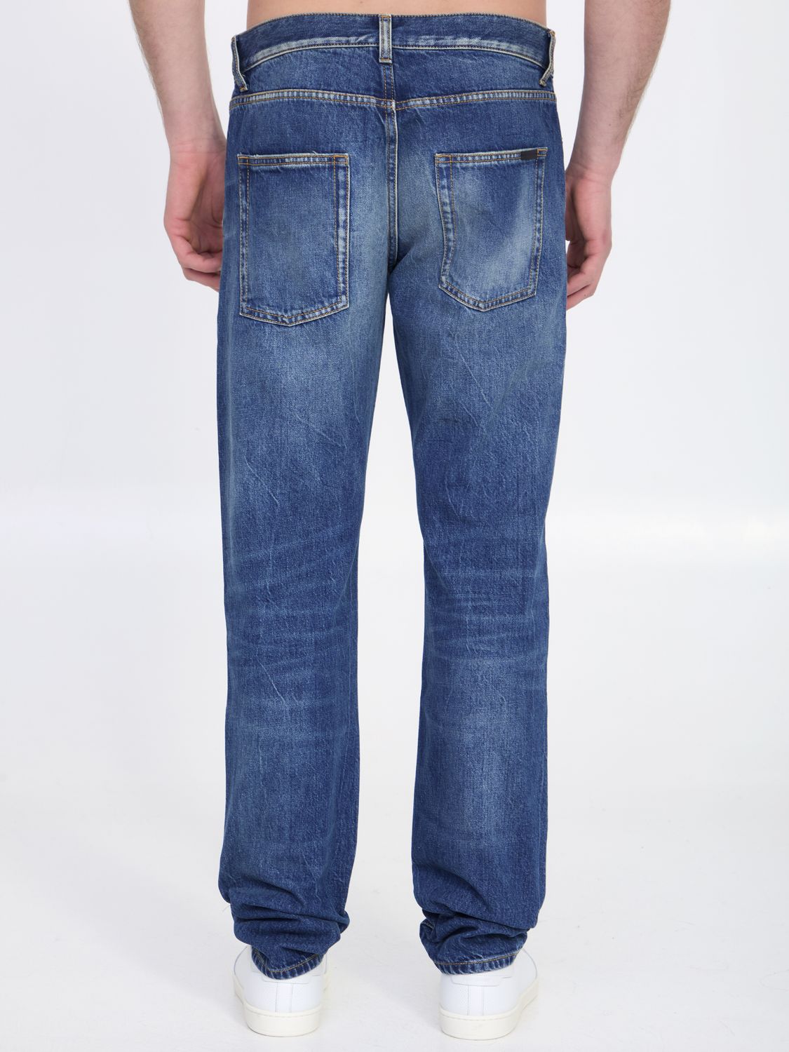 SAINT LAURENT Deauville Blue Low-Rise Slim Fit Jeans - Size US 32