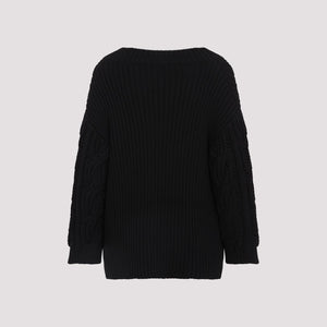 VALENTINO Off Shoulder Wool Sweater