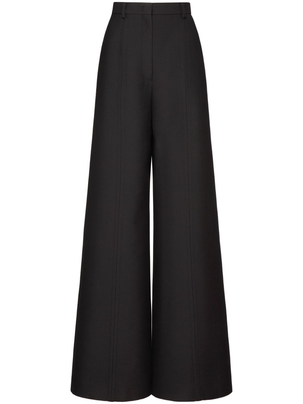 VALENTINO High-Waisted Wide-Leg Wool Trousers