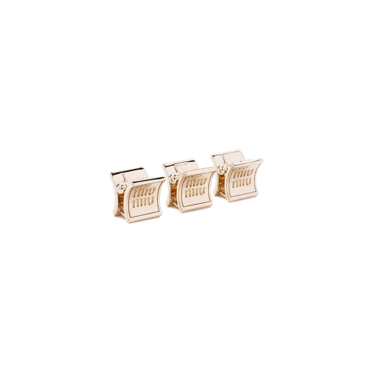 MIU MIU Elegant Mini Brass Hair Clip