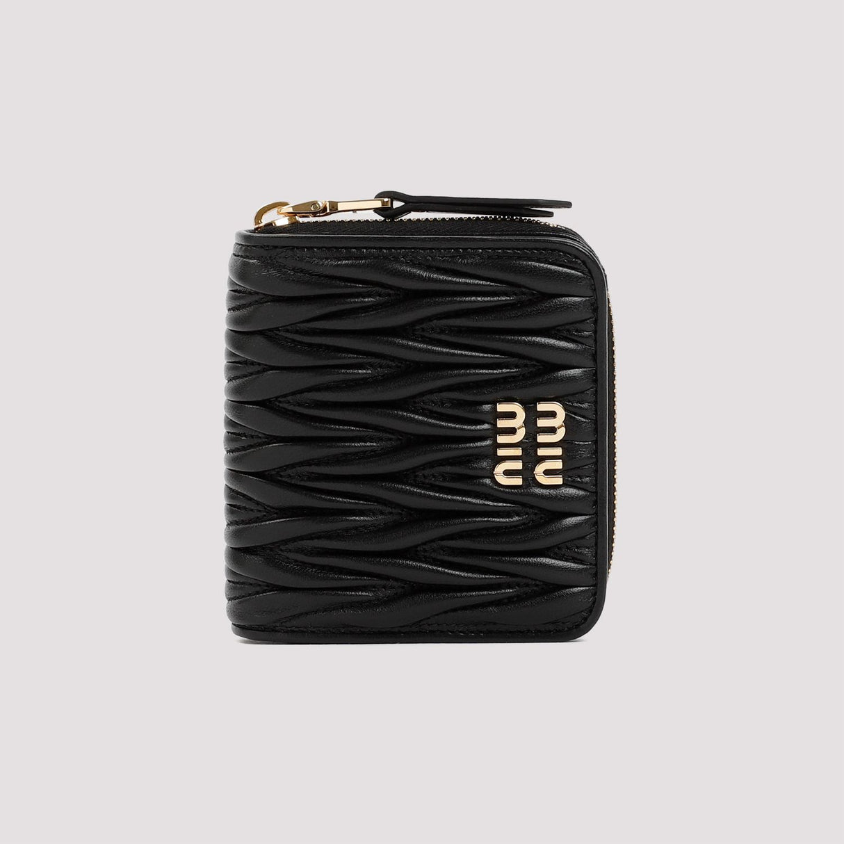 MIU MIU Mini Zip Wallet - Effortless Chic and Versatile