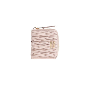 MIU MIU Mini Zip Wallet - Effortless Chic and Versatile