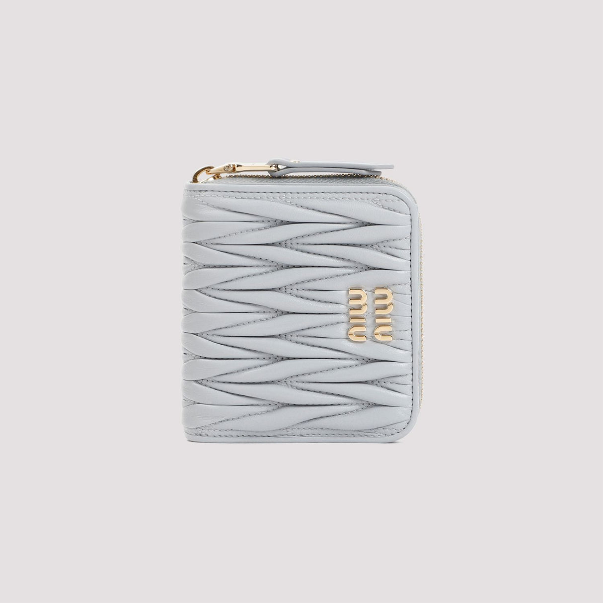 MIU MIU Mini Zip Wallet - Effortless Chic and Versatile