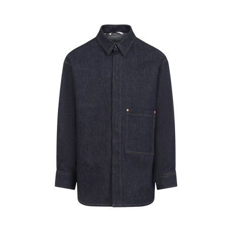 VALENTINO Classic Denim Shirt for Men - Fall/Winter 2024