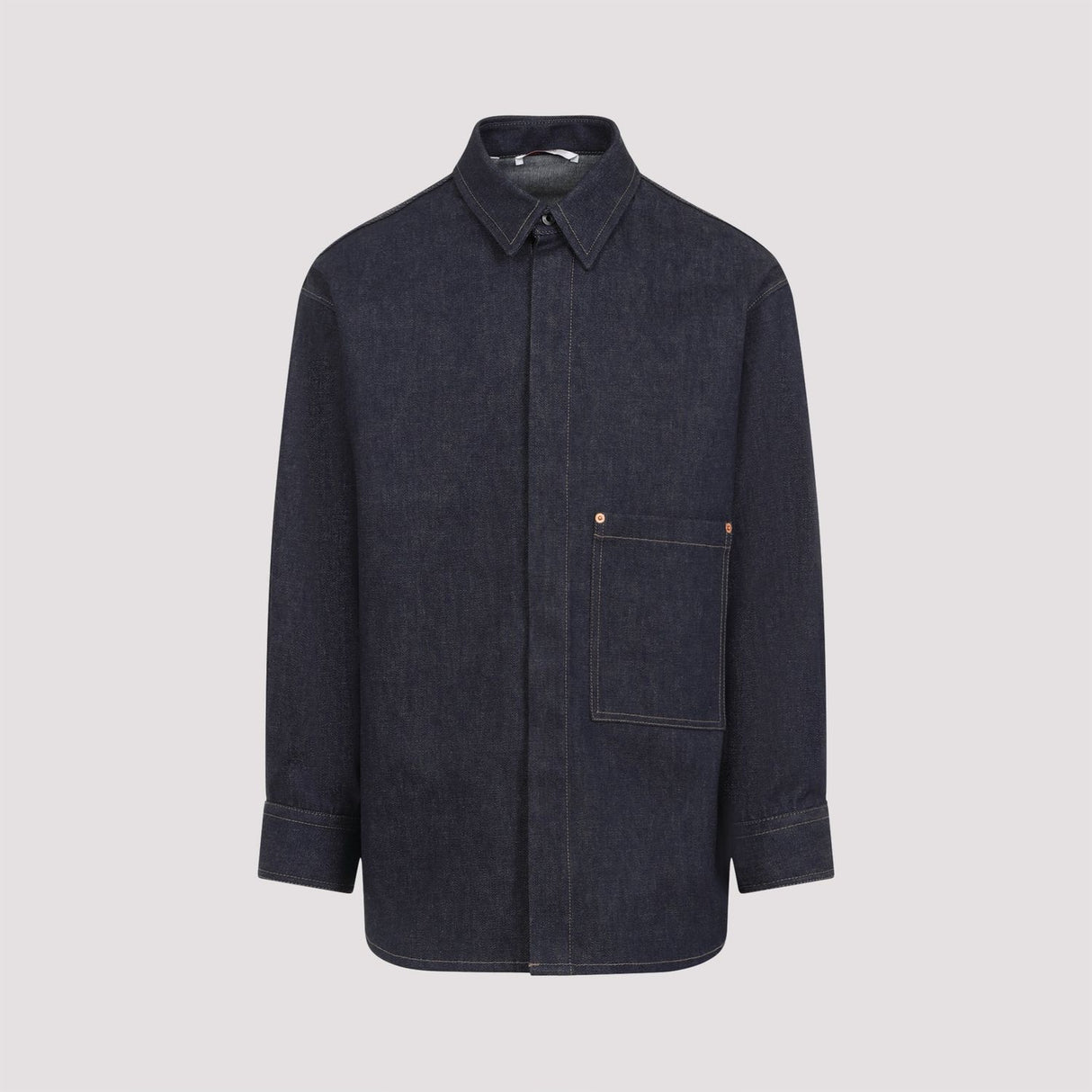 VALENTINO Classic Denim Shirt for Men - Fall/Winter 2024