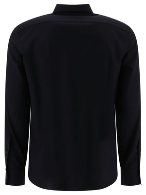 VALENTINO Signature VLogo Embroidered Wool-Cashmere Shirt