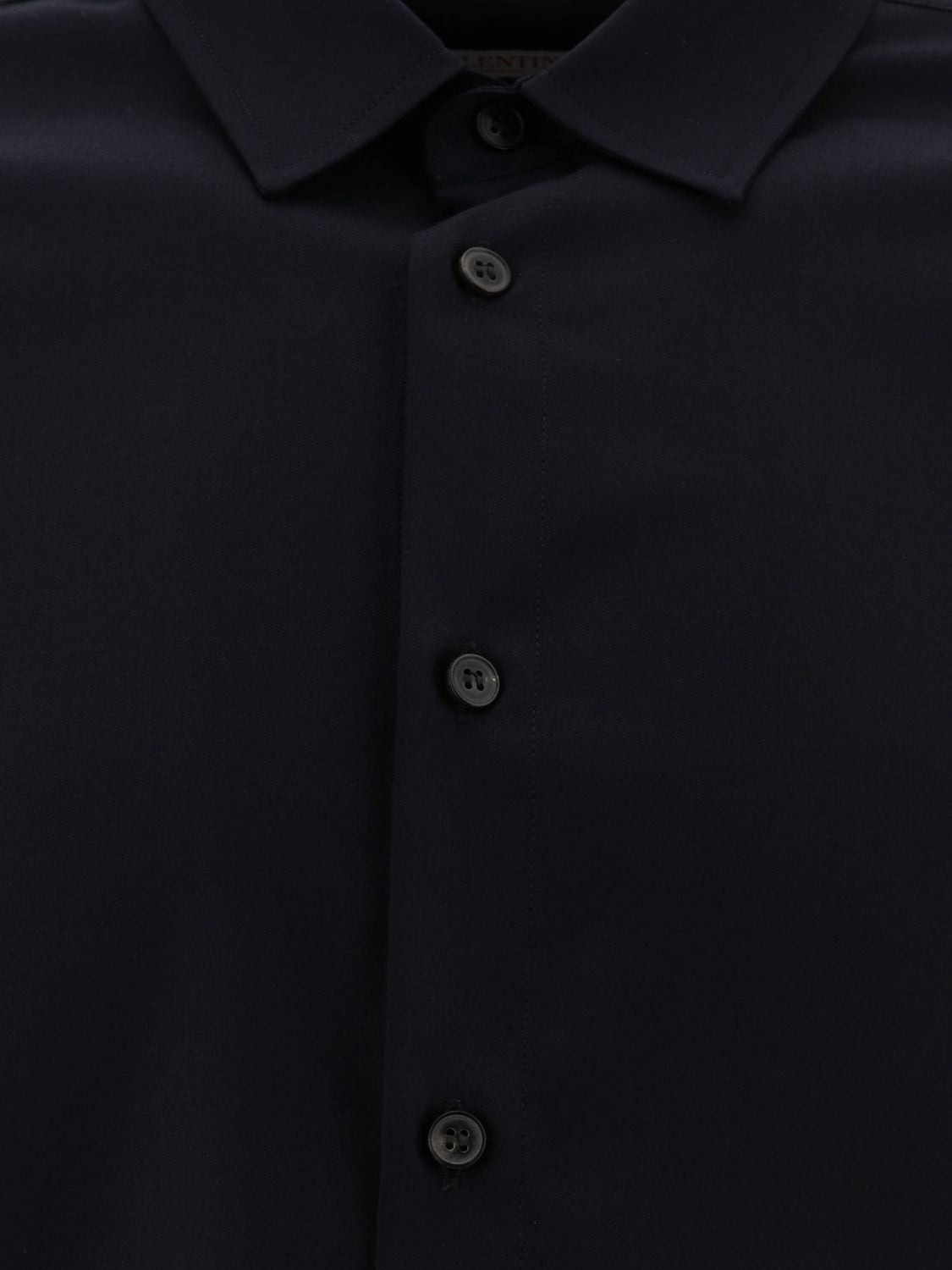 VALENTINO Signature VLogo Embroidered Wool-Cashmere Shirt