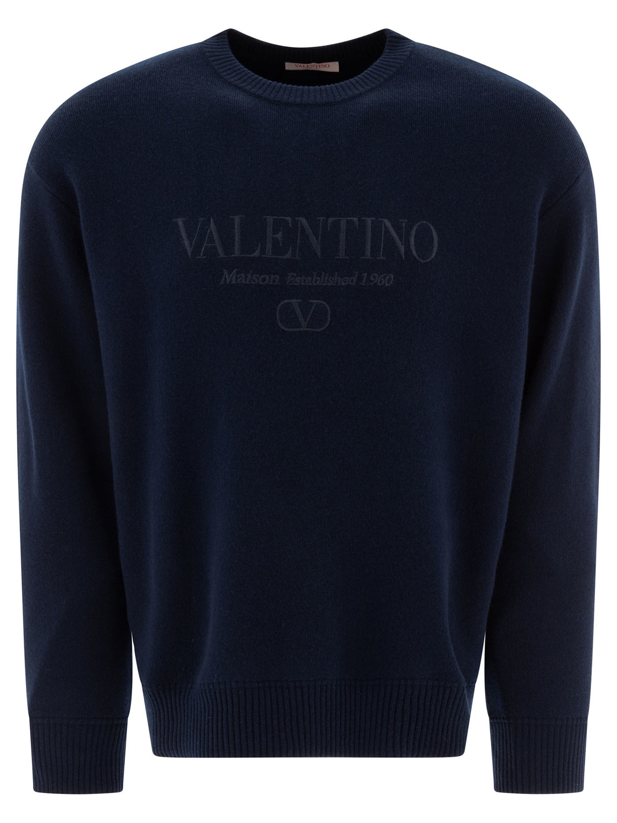 VALENTINO Luxury Blue Wool Sweater