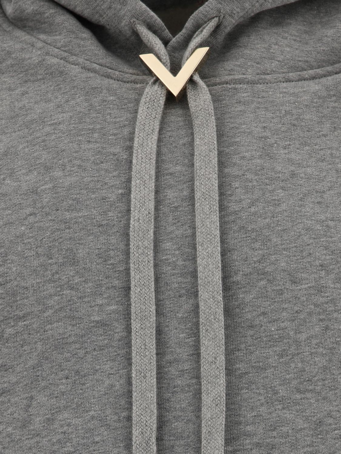 VALENTINO Metallic V Detail Hoodie