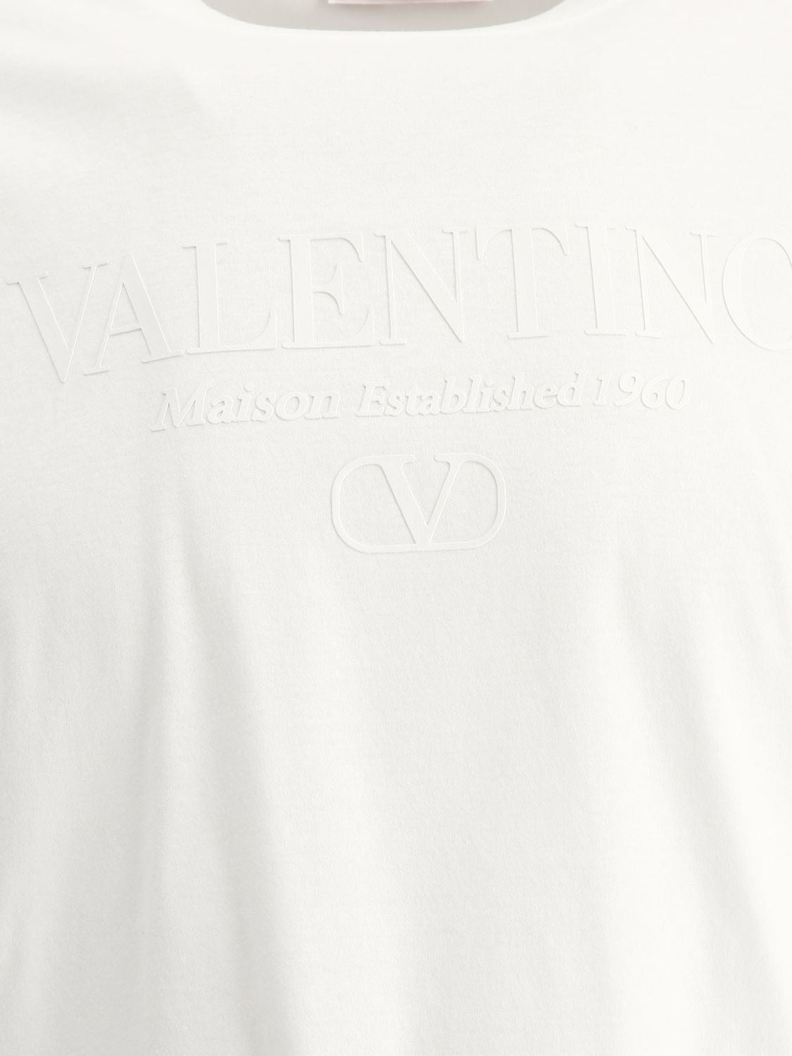 VALENTINO Classic Rubberized Logo Cotton Tee