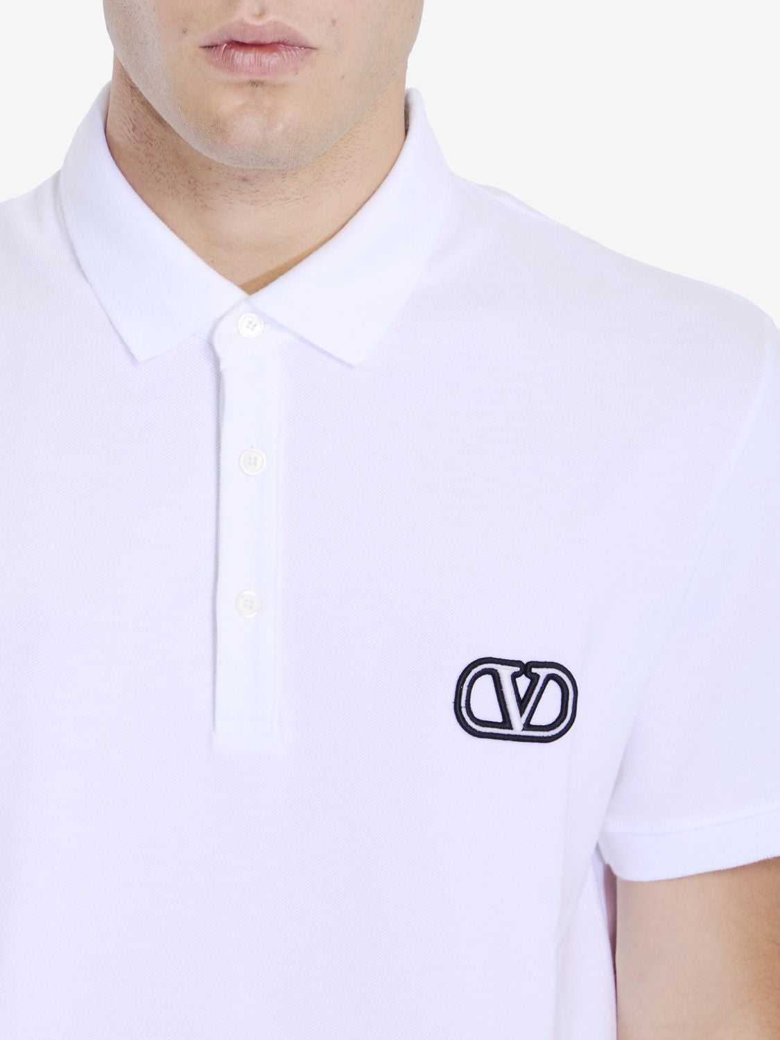 VALENTINO GARAVANI Classic Signature Logo Polo Shirt