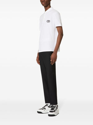 VALENTINO Signature VLOGO White Polo Shirt