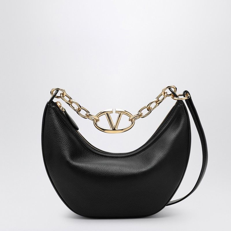 VALENTINO GARAVANI Mini Black Hobo Handbag