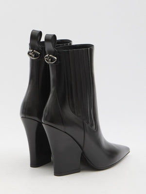 VALENTINO GARAVANI Vlogo Lockette Booties - 10.5 cm Heel Height