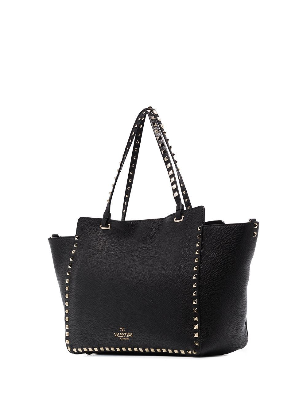 VALENTINO Medium Rockstud Leather Tote