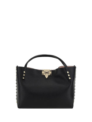 VALENTINO Small Rockstud Leather Tote