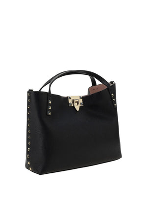 VALENTINO Small Rockstud Leather Tote