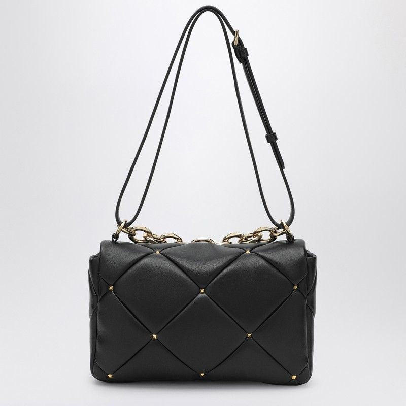 VALENTINO GARAVANI Rockstud Spike Mini Black Handbag