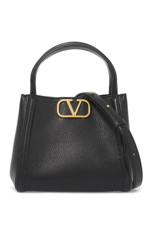 VALENTINO GARAVANI AllTime Classic Hammered Leather Tote with VLogo