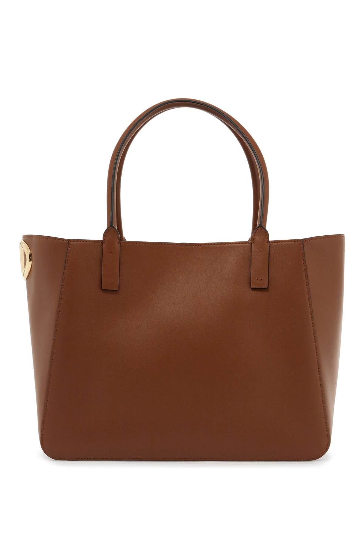 VALENTINO Elegant Mini Tobacco Leather Tote