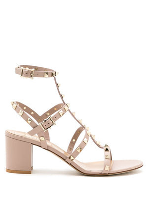 VALENTINO GARAVANI Chic Studded Leather Sandals with Ankle Strap