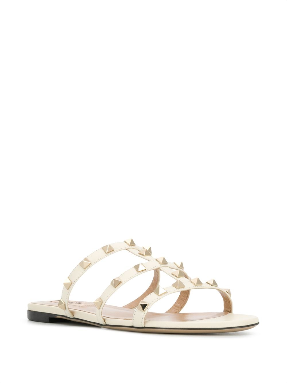 VALENTINO GARAVANI Chic Rockstud Embellished Flat Sandals