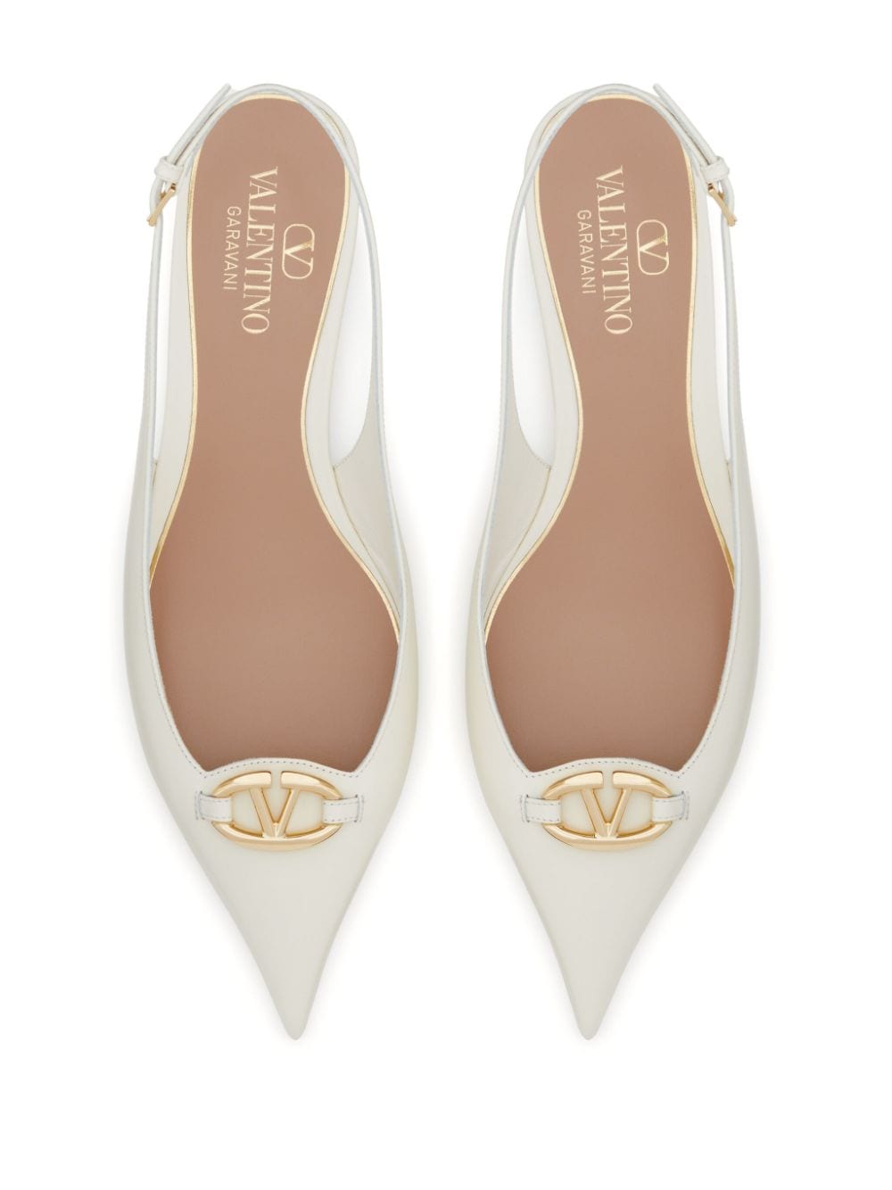 VALENTINO GARAVANI Bold V-Logo Leather Sandals