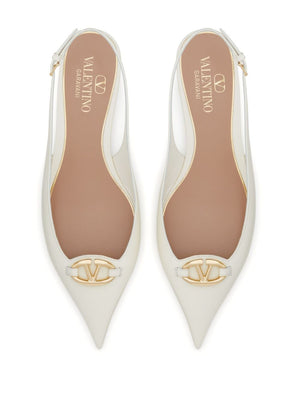 VALENTINO GARAVANI Bold V-Logo Leather Sandals