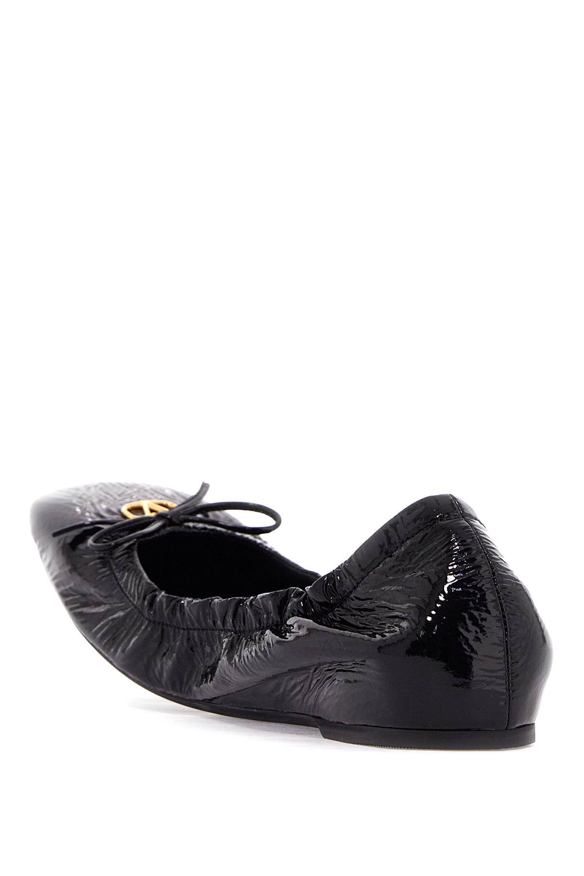 VALENTINO GARAVANI Signature Patent Leather Ballerina Flats