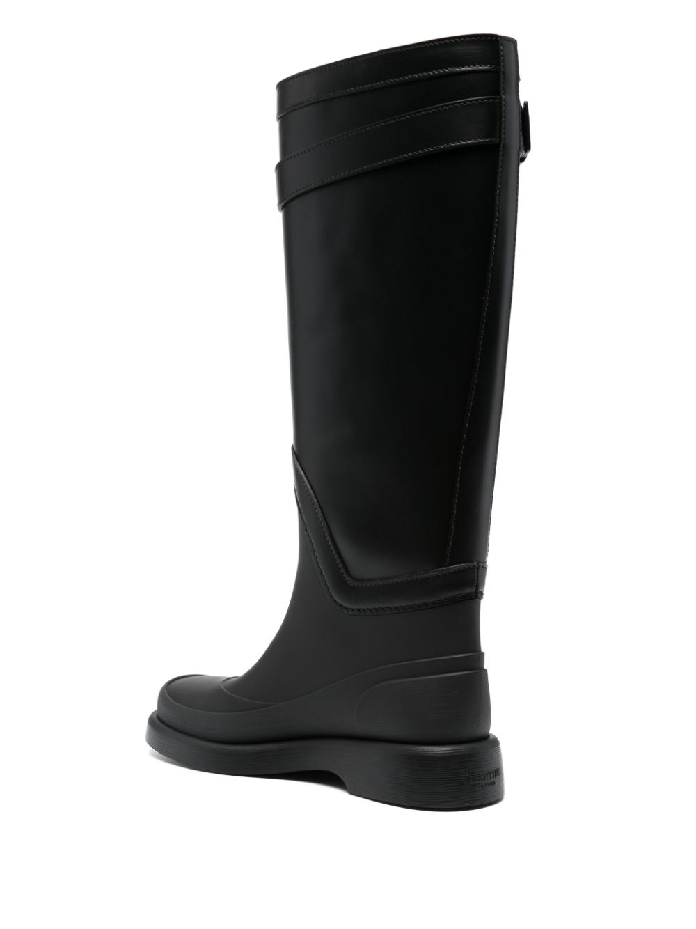 VALENTINO GARAVANI Knee-Length Signature Buckle-Strap Boots