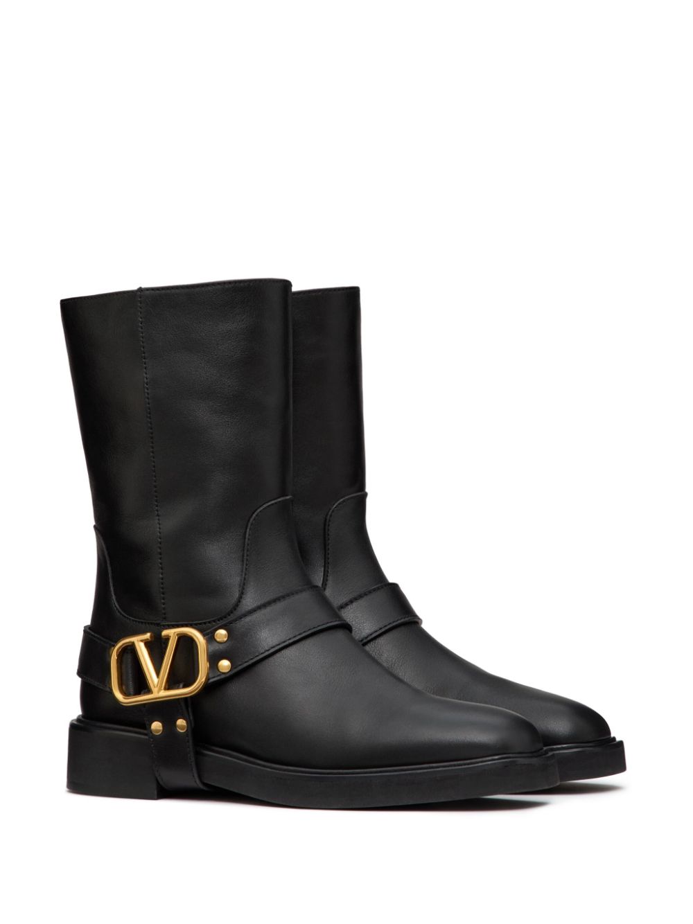 VALENTINO GARAVANI Elegant VLogo Signature Leather Boots