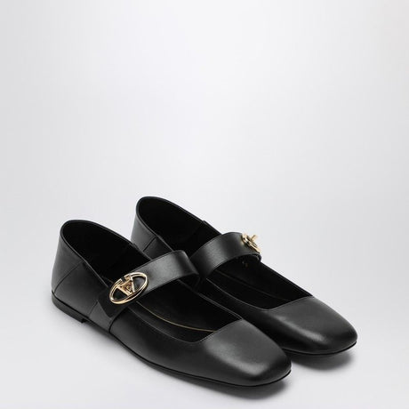 VALENTINO Chic Leather Ballerina Flats