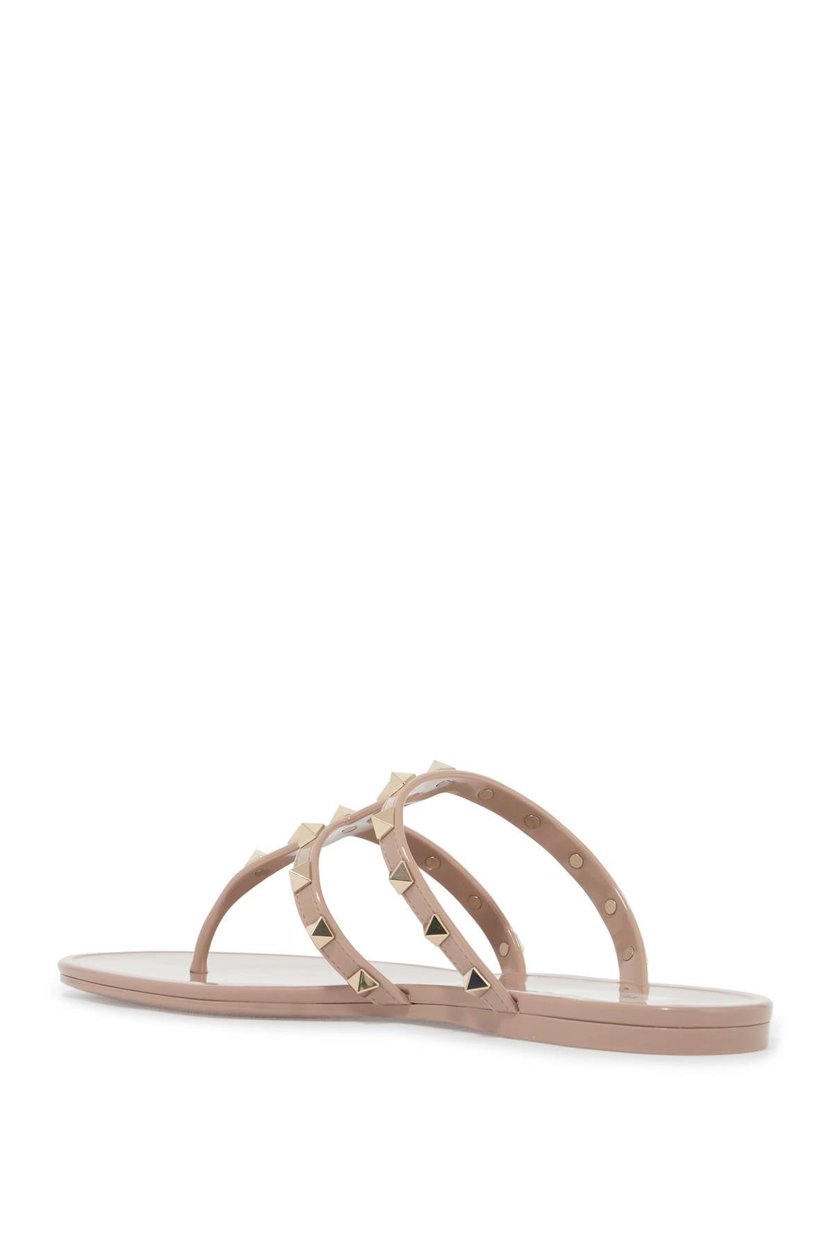 VALENTINO GARAVANI Rockstud Studded PVC Thong Sandals