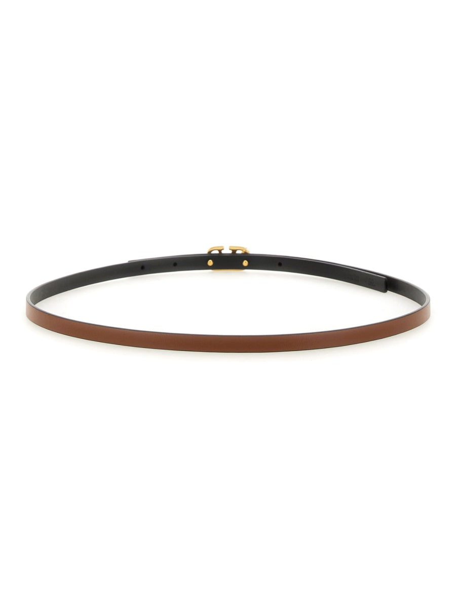 VALENTINO GARAVANI Reversible Signature Leather Belt for Women