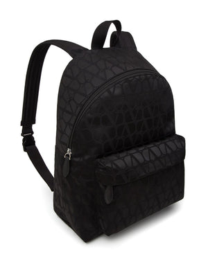 VALENTINO GARAVANI Iconograph Nylon Backpack with Adjustable Straps