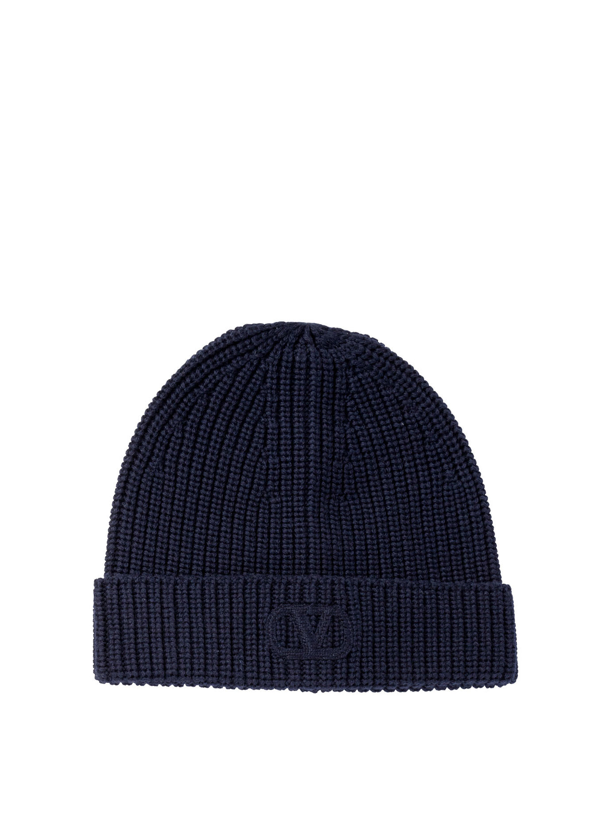 VALENTINO Signature V Logo Wool Beanie