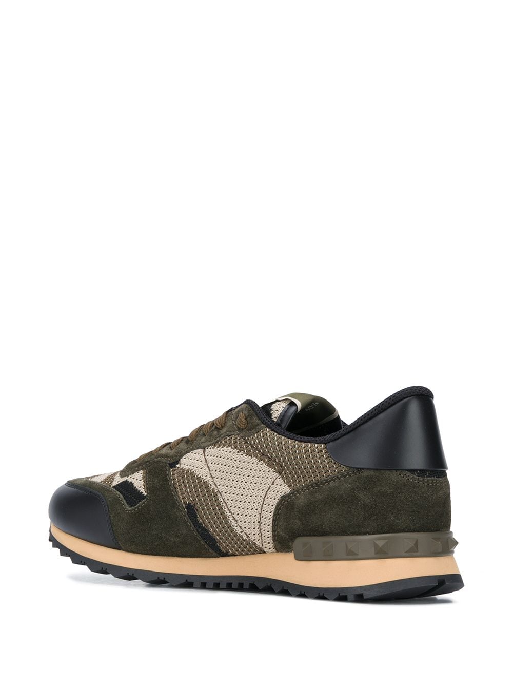 VALENTINO GARAVANI Rockrunner Camo Leather Sneakers